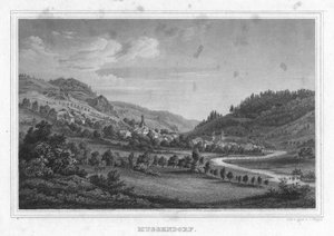 Muggendorf in Album der fränkischen Schweiz door Johann Poppel